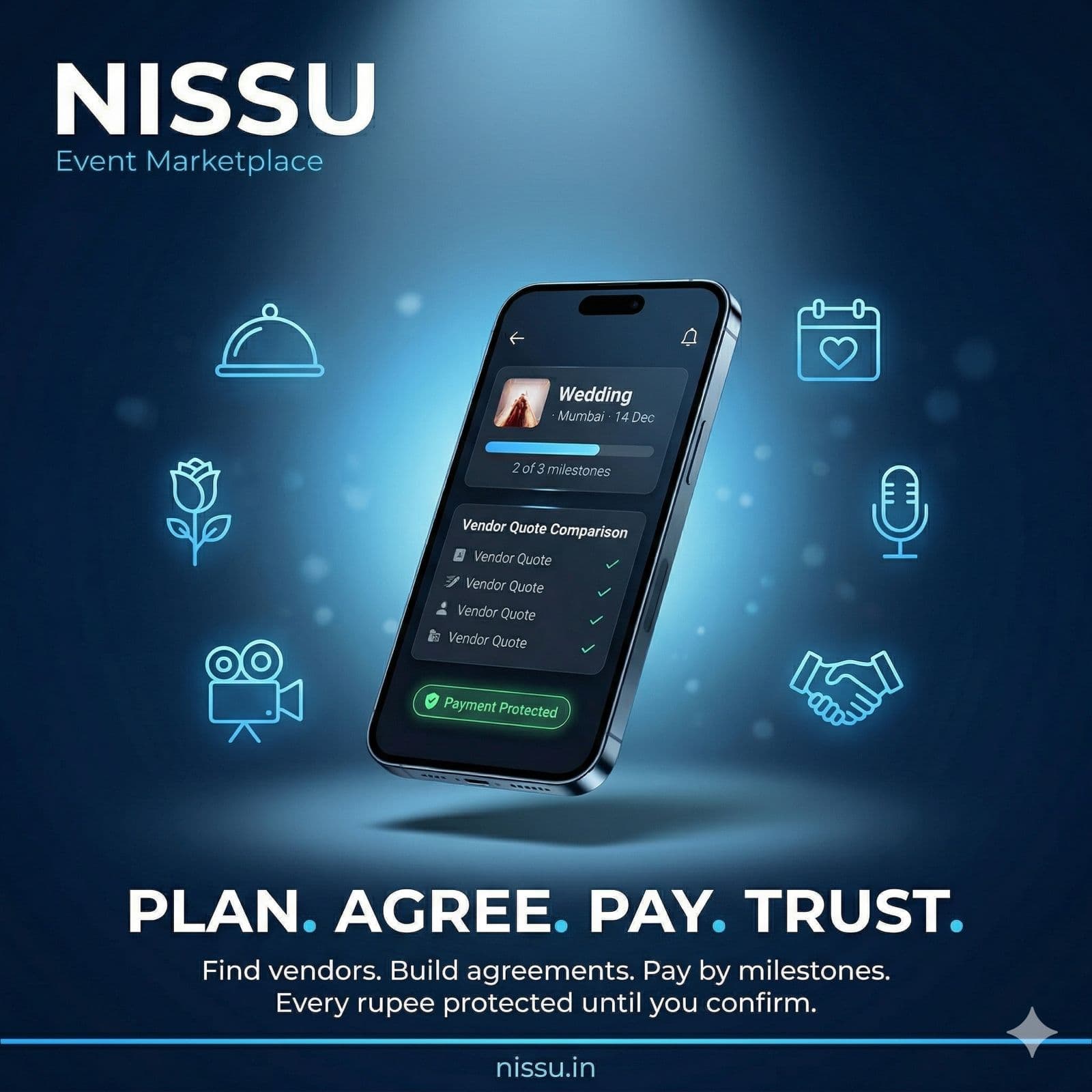 Nissu event marketplace app